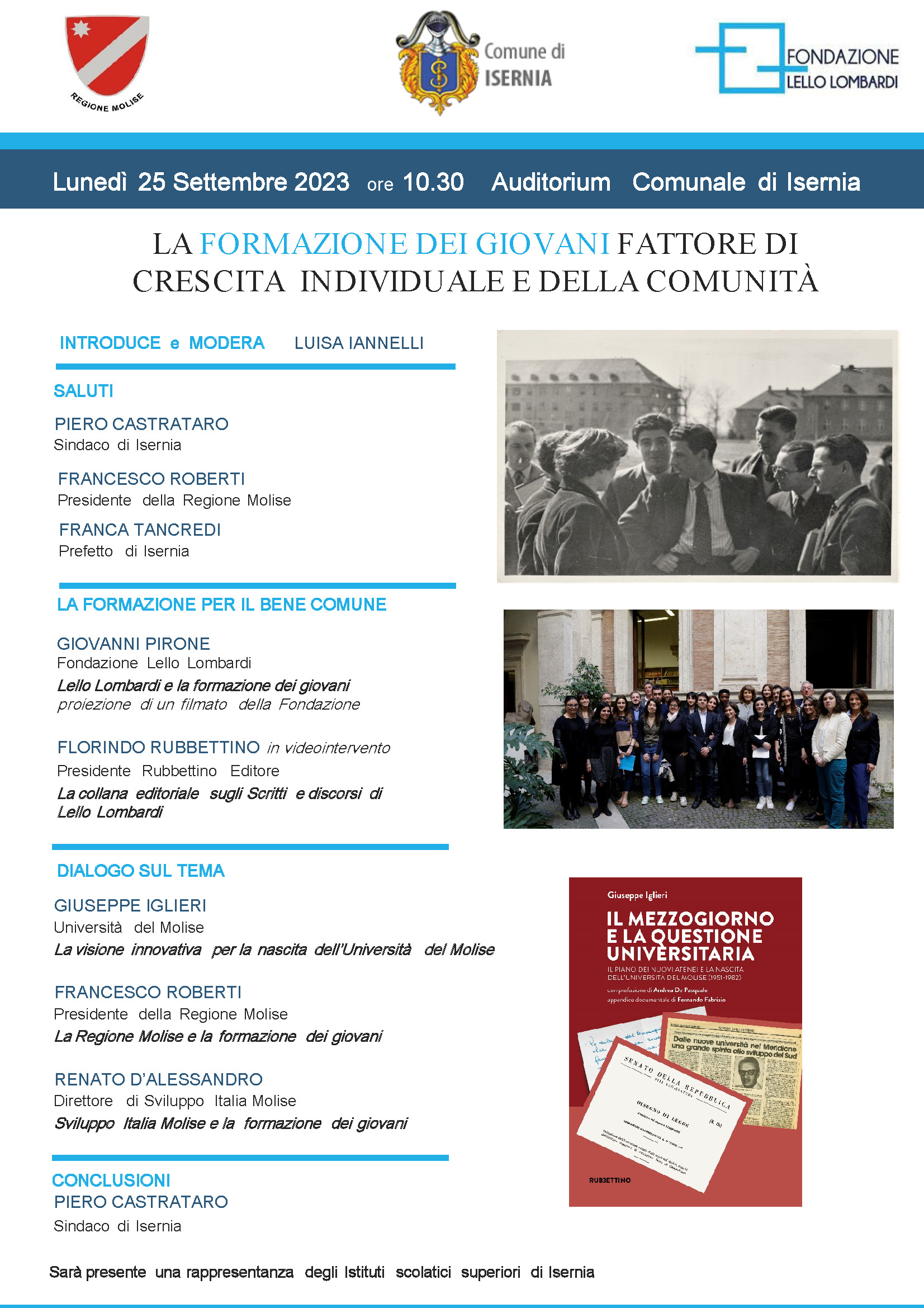 LA FORMAZIONE DEI GIOVANI FATTORE DI CRESCITA INDIVIDUALE E DELLA COMUNITÀ